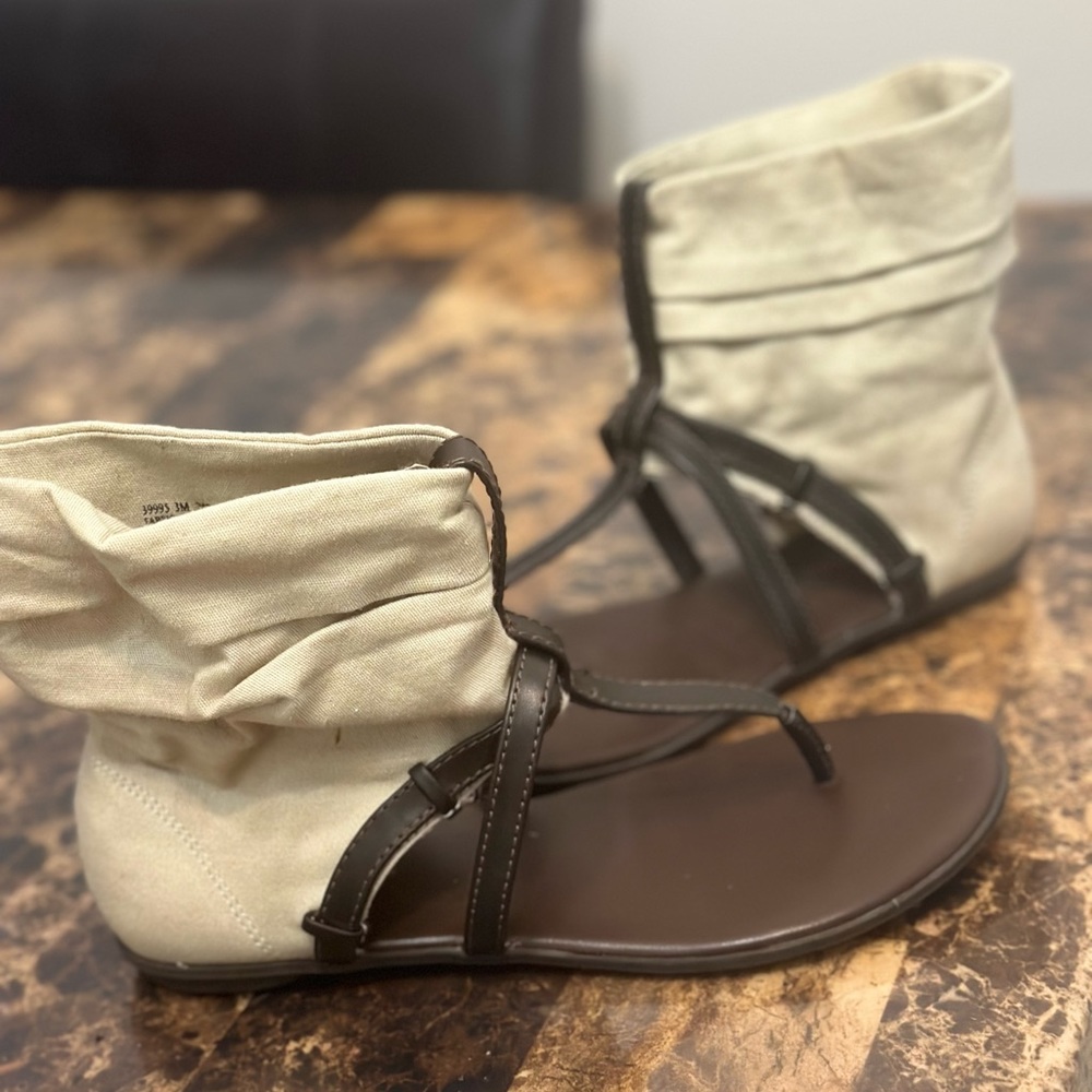 Tan sandals